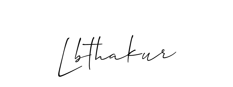 It looks lik you need a new signature style for name Lbthakur. Design unique handwritten (Allison_Script) signature with our free signature maker in just a few clicks. Lbthakur signature style 2 images and pictures png