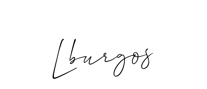 How to Draw Lburgos signature style? Allison_Script is a latest design signature styles for name Lburgos. Lburgos signature style 2 images and pictures png