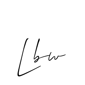 Use a signature maker to create a handwritten signature online. With this signature software, you can design (Allison_Script) your own signature for name Lbw. Lbw signature style 2 images and pictures png