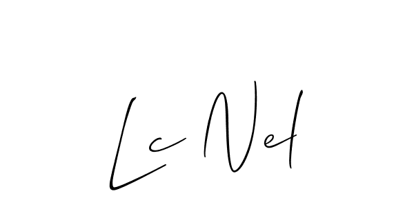Similarly Allison_Script is the best handwritten signature design. Signature creator online .You can use it as an online autograph creator for name Lc Nel. Lc Nel signature style 2 images and pictures png