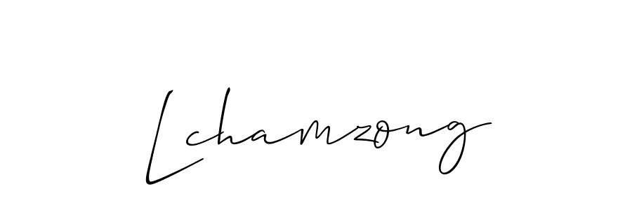 Also we have Lchamzong name is the best signature style. Create professional handwritten signature collection using Allison_Script autograph style. Lchamzong signature style 2 images and pictures png