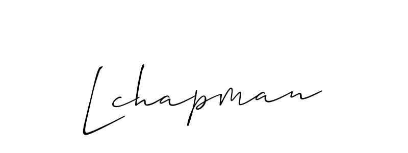 Make a beautiful signature design for name Lchapman. With this signature (Allison_Script) style, you can create a handwritten signature for free. Lchapman signature style 2 images and pictures png