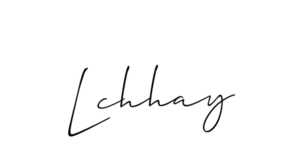 You should practise on your own different ways (Allison_Script) to write your name (Lchhay) in signature. don't let someone else do it for you. Lchhay signature style 2 images and pictures png