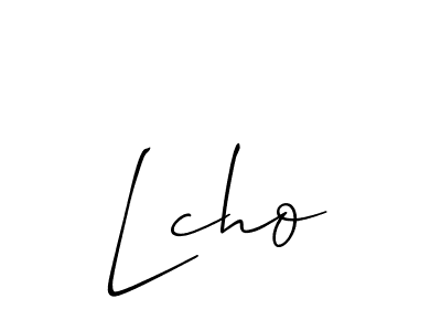Use a signature maker to create a handwritten signature online. With this signature software, you can design (Allison_Script) your own signature for name Lcho. Lcho signature style 2 images and pictures png