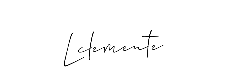 How to make Lclemente name signature. Use Allison_Script style for creating short signs online. This is the latest handwritten sign. Lclemente signature style 2 images and pictures png