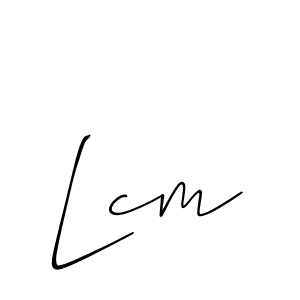 How to Draw Lcm signature style? Allison_Script is a latest design signature styles for name Lcm. Lcm signature style 2 images and pictures png