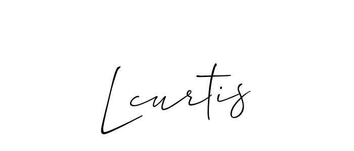 It looks lik you need a new signature style for name Lcurtis. Design unique handwritten (Allison_Script) signature with our free signature maker in just a few clicks. Lcurtis signature style 2 images and pictures png