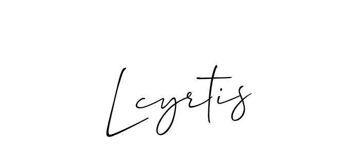 Best and Professional Signature Style for Lcyrtis. Allison_Script Best Signature Style Collection. Lcyrtis signature style 2 images and pictures png