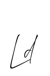 How to make Ld name signature. Use Allison_Script style for creating short signs online. This is the latest handwritten sign. Ld signature style 2 images and pictures png