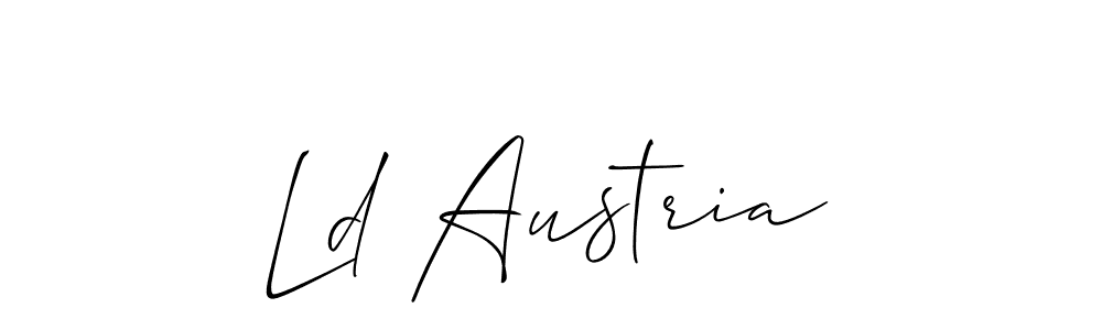 Make a beautiful signature design for name Ld Austria. Use this online signature maker to create a handwritten signature for free. Ld Austria signature style 2 images and pictures png