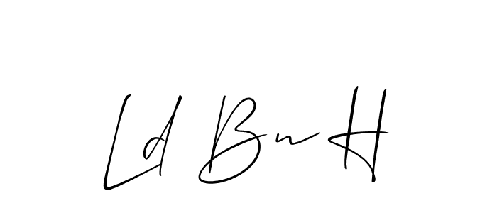 Also we have Ld Bn H name is the best signature style. Create professional handwritten signature collection using Allison_Script autograph style. Ld Bn H signature style 2 images and pictures png