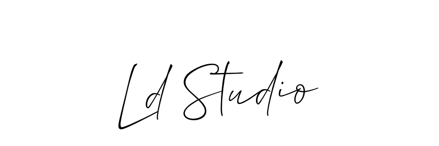 Create a beautiful signature design for name Ld Studio. With this signature (Allison_Script) fonts, you can make a handwritten signature for free. Ld Studio signature style 2 images and pictures png