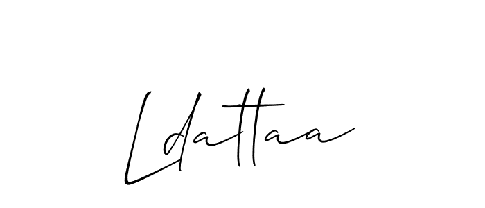 Ldattaa stylish signature style. Best Handwritten Sign (Allison_Script) for my name. Handwritten Signature Collection Ideas for my name Ldattaa. Ldattaa signature style 2 images and pictures png