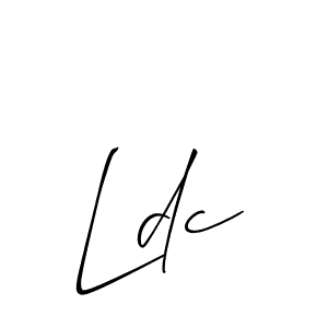 Ldc stylish signature style. Best Handwritten Sign (Allison_Script) for my name. Handwritten Signature Collection Ideas for my name Ldc. Ldc signature style 2 images and pictures png