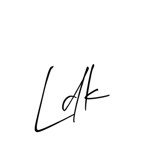 Best and Professional Signature Style for Ldk. Allison_Script Best Signature Style Collection. Ldk signature style 2 images and pictures png