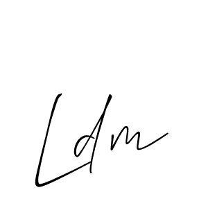 Make a beautiful signature design for name Ldm. Use this online signature maker to create a handwritten signature for free. Ldm signature style 2 images and pictures png