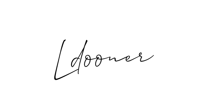 Use a signature maker to create a handwritten signature online. With this signature software, you can design (Allison_Script) your own signature for name Ldooner. Ldooner signature style 2 images and pictures png