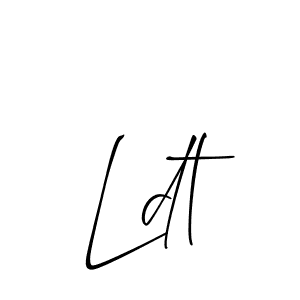 How to Draw Ldt signature style? Allison_Script is a latest design signature styles for name Ldt. Ldt signature style 2 images and pictures png