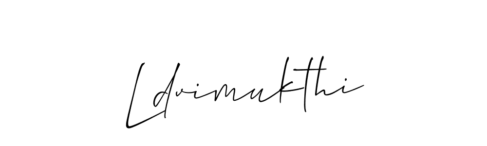 How to make Ldvimukthi name signature. Use Allison_Script style for creating short signs online. This is the latest handwritten sign. Ldvimukthi signature style 2 images and pictures png