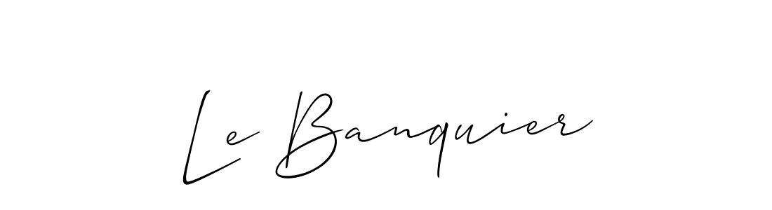 Make a beautiful signature design for name Le Banquier. With this signature (Allison_Script) style, you can create a handwritten signature for free. Le Banquier signature style 2 images and pictures png