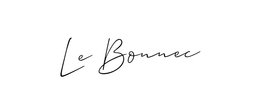 Here are the top 10 professional signature styles for the name Le Bonnec. These are the best autograph styles you can use for your name. Le Bonnec signature style 2 images and pictures png