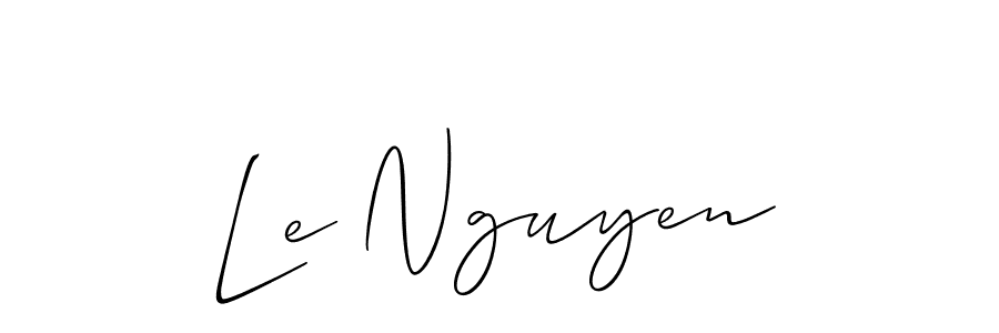 Make a short Le Nguyen signature style. Manage your documents anywhere anytime using Allison_Script. Create and add eSignatures, submit forms, share and send files easily. Le Nguyen signature style 2 images and pictures png