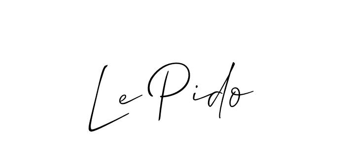 Make a beautiful signature design for name Le Pido. Use this online signature maker to create a handwritten signature for free. Le Pido signature style 2 images and pictures png