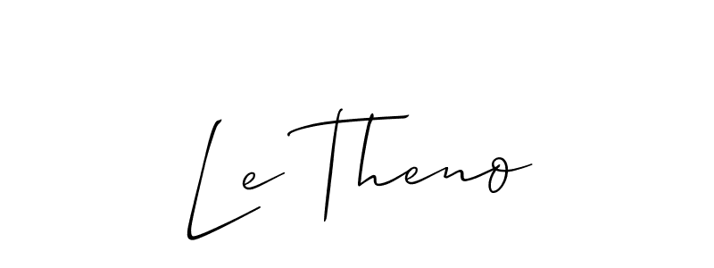Make a beautiful signature design for name Le Theno. Use this online signature maker to create a handwritten signature for free. Le Theno signature style 2 images and pictures png