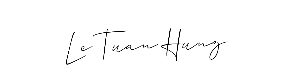 Once you've used our free online signature maker to create your best signature Allison_Script style, it's time to enjoy all of the benefits that Le Tuan Hung name signing documents. Le Tuan Hung signature style 2 images and pictures png