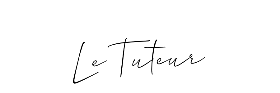 Also we have Le Tuteur name is the best signature style. Create professional handwritten signature collection using Allison_Script autograph style. Le Tuteur signature style 2 images and pictures png