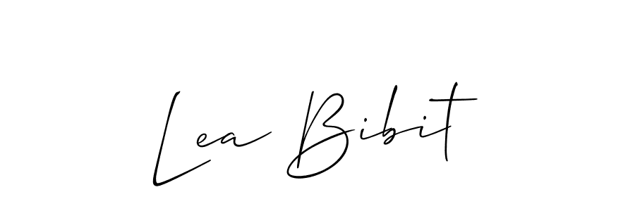 Use a signature maker to create a handwritten signature online. With this signature software, you can design (Allison_Script) your own signature for name Lea Bibit. Lea Bibit signature style 2 images and pictures png