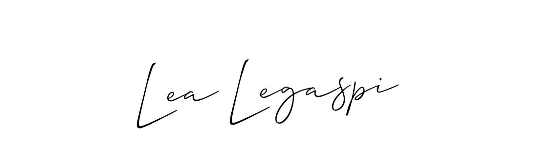 Use a signature maker to create a handwritten signature online. With this signature software, you can design (Allison_Script) your own signature for name Lea Legaspi. Lea Legaspi signature style 2 images and pictures png