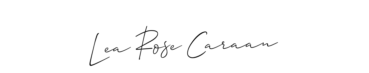 Make a beautiful signature design for name Lea Rose Caraan. With this signature (Allison_Script) style, you can create a handwritten signature for free. Lea Rose Caraan signature style 2 images and pictures png