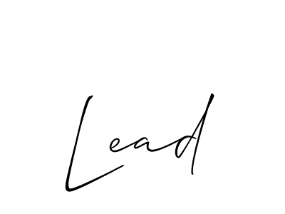 You should practise on your own different ways (Allison_Script) to write your name (Lead) in signature. don't let someone else do it for you. Lead signature style 2 images and pictures png