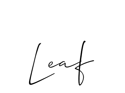 Leaf stylish signature style. Best Handwritten Sign (Allison_Script) for my name. Handwritten Signature Collection Ideas for my name Leaf. Leaf signature style 2 images and pictures png