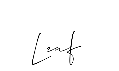 How to Draw Leaf  signature style? Allison_Script is a latest design signature styles for name Leaf . Leaf  signature style 2 images and pictures png