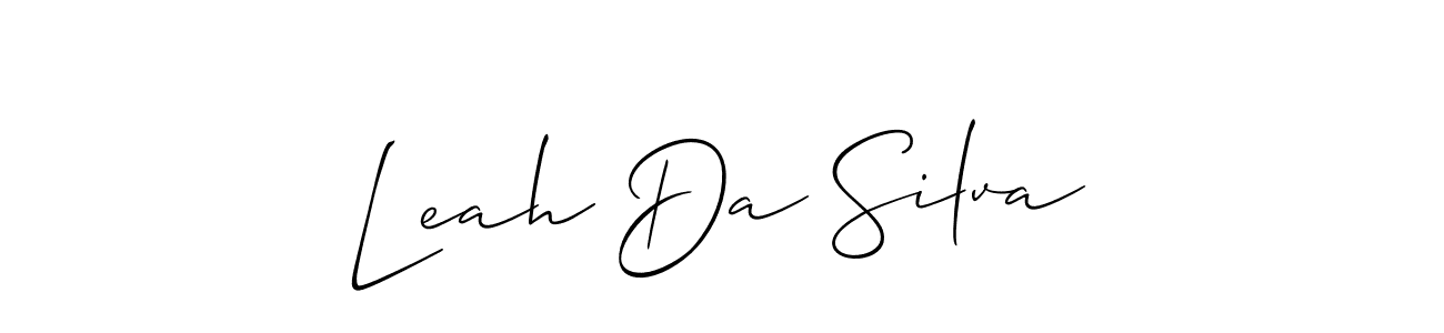 Make a beautiful signature design for name Leah Da Silva. With this signature (Allison_Script) style, you can create a handwritten signature for free. Leah Da Silva signature style 2 images and pictures png