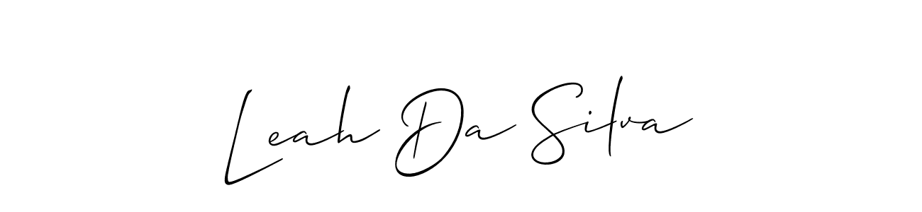 Similarly Allison_Script is the best handwritten signature design. Signature creator online .You can use it as an online autograph creator for name Leah Da Silva. Leah Da Silva signature style 2 images and pictures png