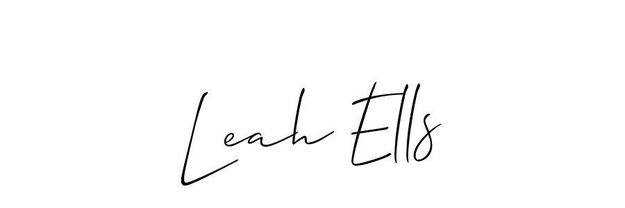 Use a signature maker to create a handwritten signature online. With this signature software, you can design (Allison_Script) your own signature for name Leah Ells. Leah Ells signature style 2 images and pictures png