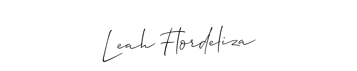 It looks lik you need a new signature style for name Leah Flordeliza. Design unique handwritten (Allison_Script) signature with our free signature maker in just a few clicks. Leah Flordeliza signature style 2 images and pictures png