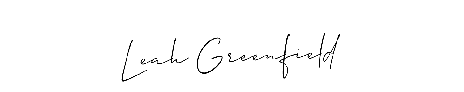 The best way (Allison_Script) to make a short signature is to pick only two or three words in your name. The name Leah Greenfield include a total of six letters. For converting this name. Leah Greenfield signature style 2 images and pictures png