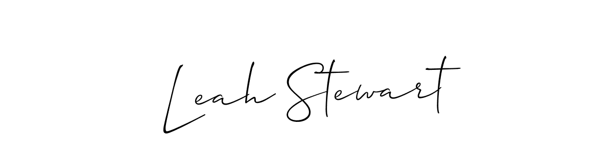 You should practise on your own different ways (Allison_Script) to write your name (Leah Stewart) in signature. don't let someone else do it for you. Leah Stewart signature style 2 images and pictures png