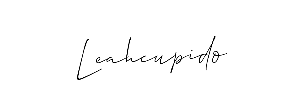 Design your own signature with our free online signature maker. With this signature software, you can create a handwritten (Allison_Script) signature for name Leahcupido. Leahcupido signature style 2 images and pictures png