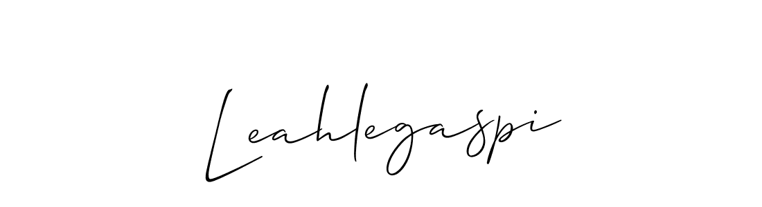 How to make Leahlegaspi name signature. Use Allison_Script style for creating short signs online. This is the latest handwritten sign. Leahlegaspi signature style 2 images and pictures png