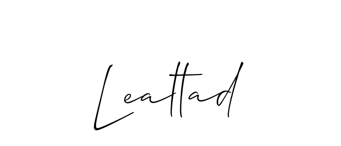 Make a beautiful signature design for name Lealtad. With this signature (Allison_Script) style, you can create a handwritten signature for free. Lealtad signature style 2 images and pictures png