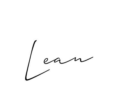 You should practise on your own different ways (Allison_Script) to write your name (Lean) in signature. don't let someone else do it for you. Lean signature style 2 images and pictures png