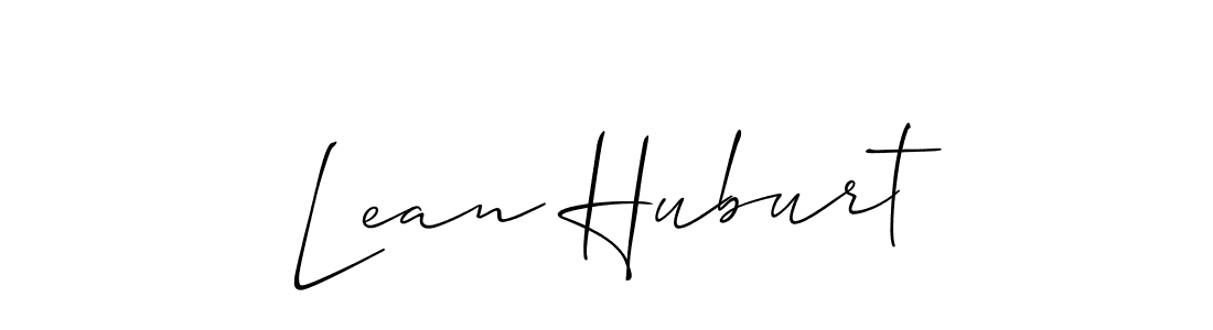Also we have Lean Huburt name is the best signature style. Create professional handwritten signature collection using Allison_Script autograph style. Lean Huburt signature style 2 images and pictures png