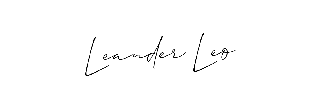 Also You can easily find your signature by using the search form. We will create Leander Leo name handwritten signature images for you free of cost using Allison_Script sign style. Leander Leo signature style 2 images and pictures png