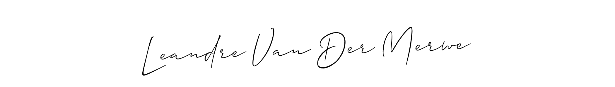 Also You can easily find your signature by using the search form. We will create Leandre Van Der Merwe name handwritten signature images for you free of cost using Allison_Script sign style. Leandre Van Der Merwe signature style 2 images and pictures png