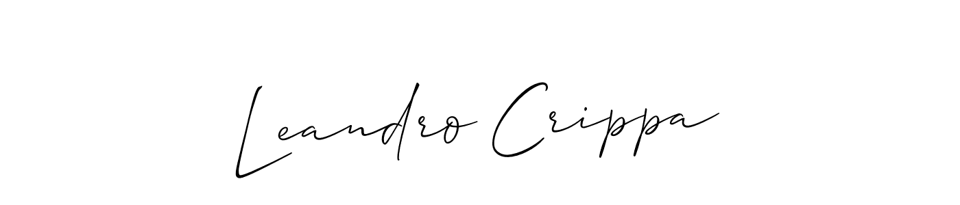 if you are searching for the best signature style for your name Leandro Crippa. so please give up your signature search. here we have designed multiple signature styles  using Allison_Script. Leandro Crippa signature style 2 images and pictures png